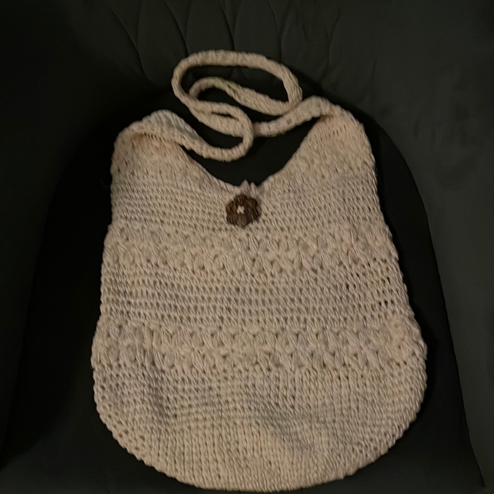 Beautiful crocheted hobo bag! Perfect condition.